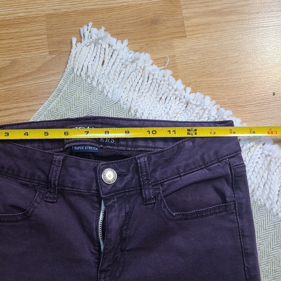 American Eagle Outfitters Women's Super Stretch Sateen Purple Jegging size 4 - Picture 13 of 15